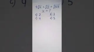 a tricky square root problem||#maths #mathematics #education