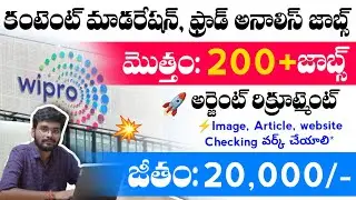 Wipro Content Moderation Jobs || Fraud Analysis Jobs || Latest Hyderabad Jobs 2025 