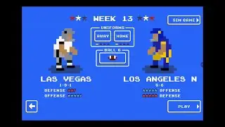 Retro Bowl Extreme Difficulty | Las Vegas vs Los Angeles (49–17 Loss) Too Many Interceptions