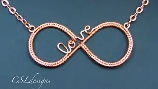 Infinity love wirework pendant ⎮ Valentine's Day