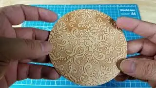 HOW TO CUT THE PERFECT CIRCLE IN LEATHER FOR COASTER