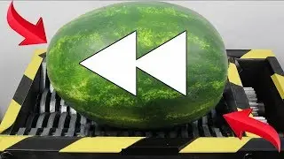 *SATISFYING* SHREDDING THINGS IN REVERSE