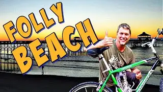 Biking on Folly Beach - Charleston SC.  Autumn is AMAZING!