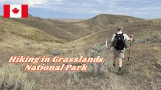 Hiking in Grasslands National Park, Saskatchewan