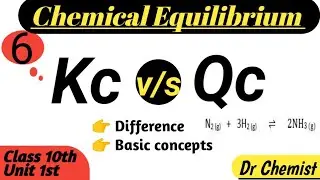 Difference between Kc and Qc. || Equilibrium constant v/s Reaction quotient || #chemicalequilibrium