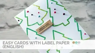 Easy cards with label paper