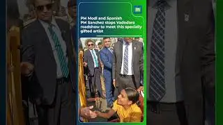 PM Modi and Spanish PM Sanchez stops Vadodara roadshow to meet this specially gifted artist