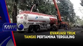 Evakuasi Truk Tangki Pertamina Terguling | KABAR JEMBER