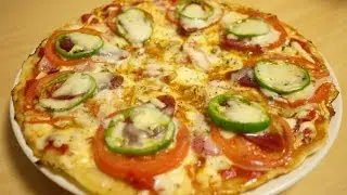 ピザの作り方。フライパンひとつで生地から作れます！How to make a Pizza .