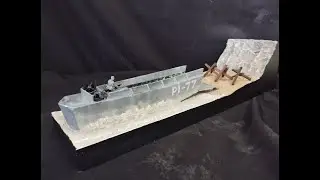 Диорама лодки Хиггинса 1/35, сборная модель (шаг за шагом)