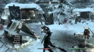 Skyrim Tutorial: How to Level up Block, One-Handed and Two-Handed to 100