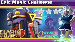 Easily ⭐️⭐️⭐️ the epic magic challenge in clash of clans #clashofclans #magicchallenge #coc