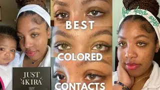 MOST NATURAL & AFFORDABLE COLORED CONTACTS FOR DARK EYES | Just4Kira | *discount code*