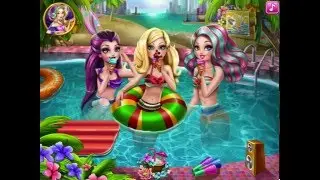 Games4Girls - Ever After Pool Party - Ever After High Dolls Games