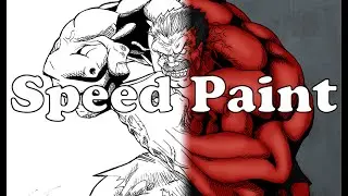 The Red Hulk Speed Paint