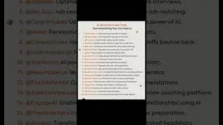 AI powered career Tools|| shorts