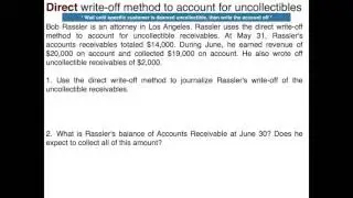 Direct-Write Off Method