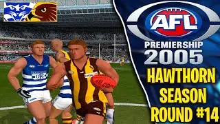 HAWTHORN VS GEELONG | SEASON MODE ROUND 14 | AFL PREMIERSHIP 2005 PS2 | #AFL #PS2 #AFL2005