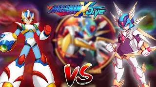 Second Armor X Vs Copy X - Guild Boss | Mega Man X DiVE (Mobile Controls PvE)