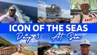 Day 3 Icon of the Seas | Bar Crawl, Aqua Action Show & the Signature RED Party!