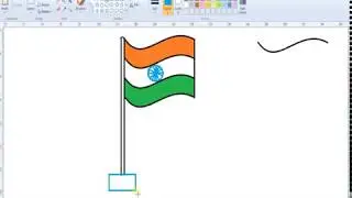Learn How to Design Indian Tri colour Flag in Microsoft Paint