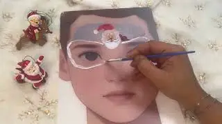 Santa face painting 