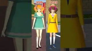 2019 VS 2023 NPC Transformation 😱 #sakuraschoolsimulator #shorts #tiktok #trend #meme #fyp