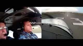 C172 landing at Page Field, Fort Myers