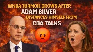 WNBA Turmoil Grows After Adam Silver Distances Himself From CBA Talks #nba #basketballfans #caitlin