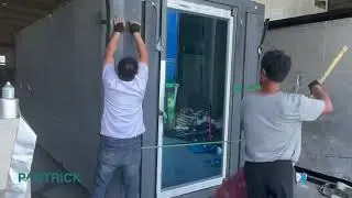 how an expandable container home make from factory .