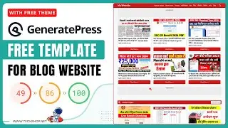 FREE GeneratePress Blog Website Template 🤑
