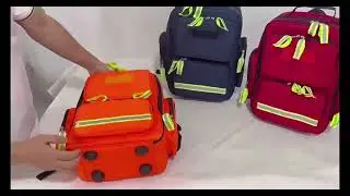 Emergency First Aid Backpack | Fire Rescue & Medical Bag | Home Visit Kit | 1000D Nylon