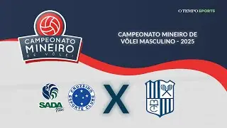 SADA CRUZEIRO X ITAMBÉ MINAS - AO VIVO E COM IMAGENS - DECISÃO DO CAMPEONATO MINEIRO DE VÔLEI 2025