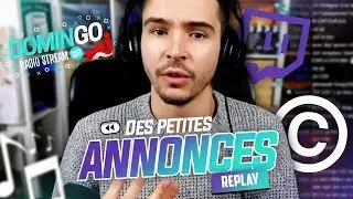 Des petites ANNONCES &agrave; vous faire ! (NRJ, Streams, Copyright...)