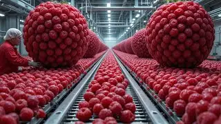 Inside a Factory: Mass Production of Red Raspberry Jam