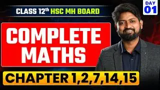 12th HSC Maths | Complete Syllabus MahaRevision in One Shot Live  | Ankush Sir #hscboard2026