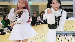 AB PROJECT MEMBERS REACTION TO AB GIRLS ( FEEL MY RHYTHM ) DANCE COVER | LEFT VERSION