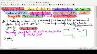 Relationship between Resistivity , Charge, Electron Mobility, Hole Mobility & Carrier Concentration