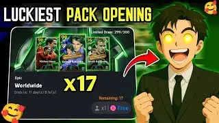 Luckiest Pack Opening Ever - eFootball Epic Worldwide Pack - Can I get an Epic in Free 17 Spins