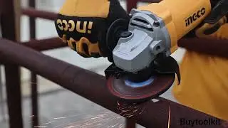 INGCO 750W 100mm Angle Grinder, AG750282  #INGCO #AngleGrinder #PowerTools #Grinding #Metal