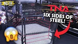 TNA 6 SIDES OF STEEL ACTION FIGURE RING! NLW