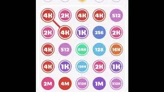 Playing the phone game Connect pops