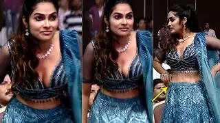 దివి అందాలు🔥| Bigg Boss Divi Vadthya Adjusting Her Dress At Ginna Pre Release Event | Manchu Vishnu
