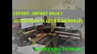 Export , import boja i učitavanje iz seta u memoriju.