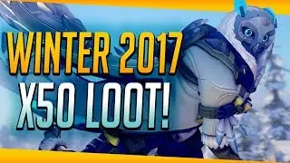Overwatch Winter Wonderland 2017 Loot Boxes x50!