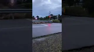 XPT paces through Oakhampton crossing at 5:31pm