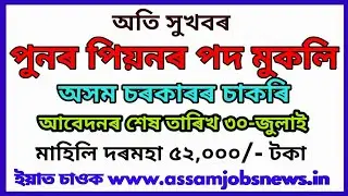 Assam Government Job Recruitment for VIII Pass Candidate, CJM