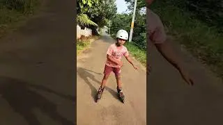 Small kid riding Skating shoe's in Instagram reels