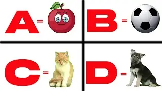 A For Apple 🐶 C For Cat | Super Fun ABC Learning | Nursery Rhymes for Toddlers | #KidsSongs