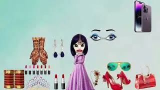 Talking Tom Billu Dress, lipstick, sunglass, best colour cat funny makeup Cartoon